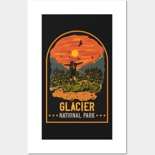 Hiking Glacier National Park Posters and Art